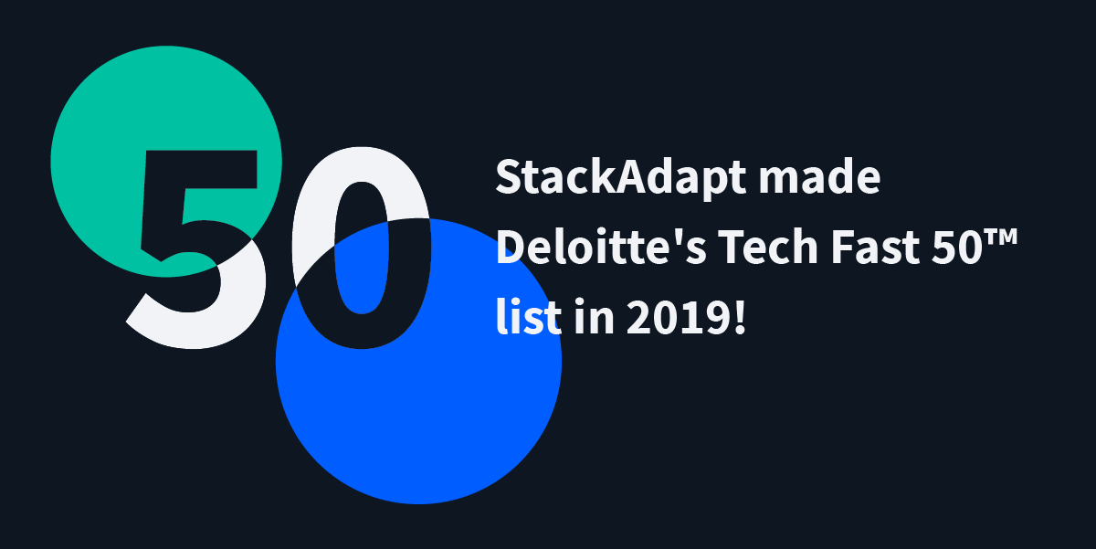 StackAdapt Announced as One of Deloitte’s Technology Fast 50 Companies