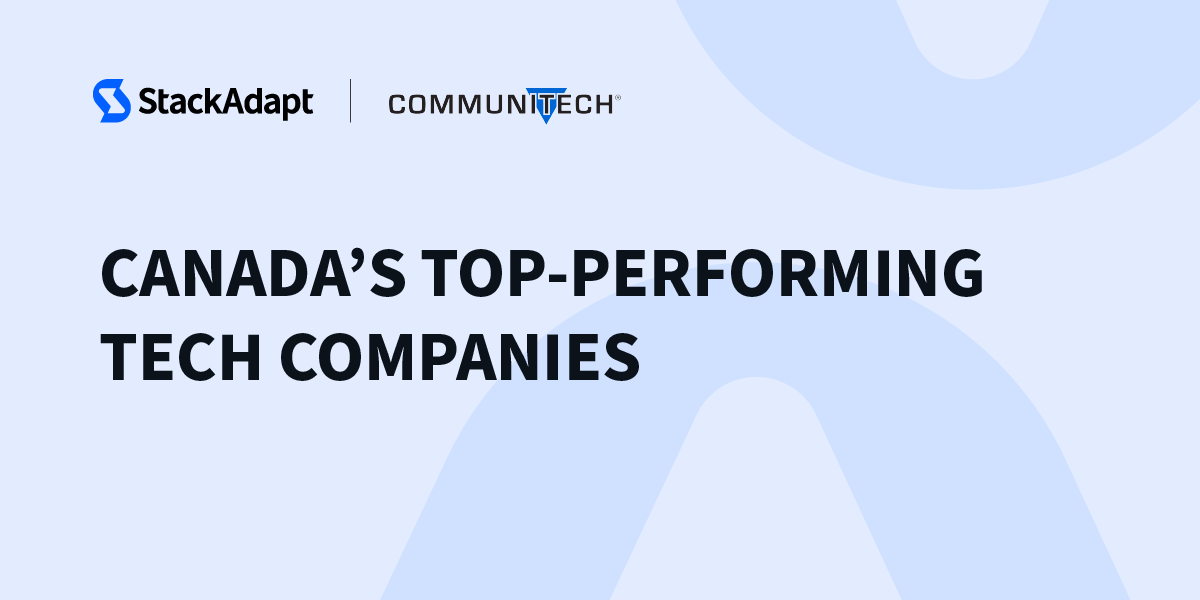 a graphic that reads: Canada's Top-Performing Tech Companies