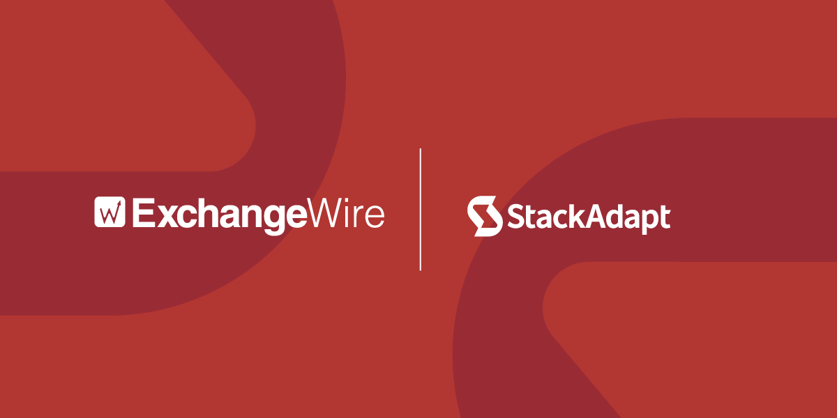 red background with logos of exchangewire and stackadapt overlayed